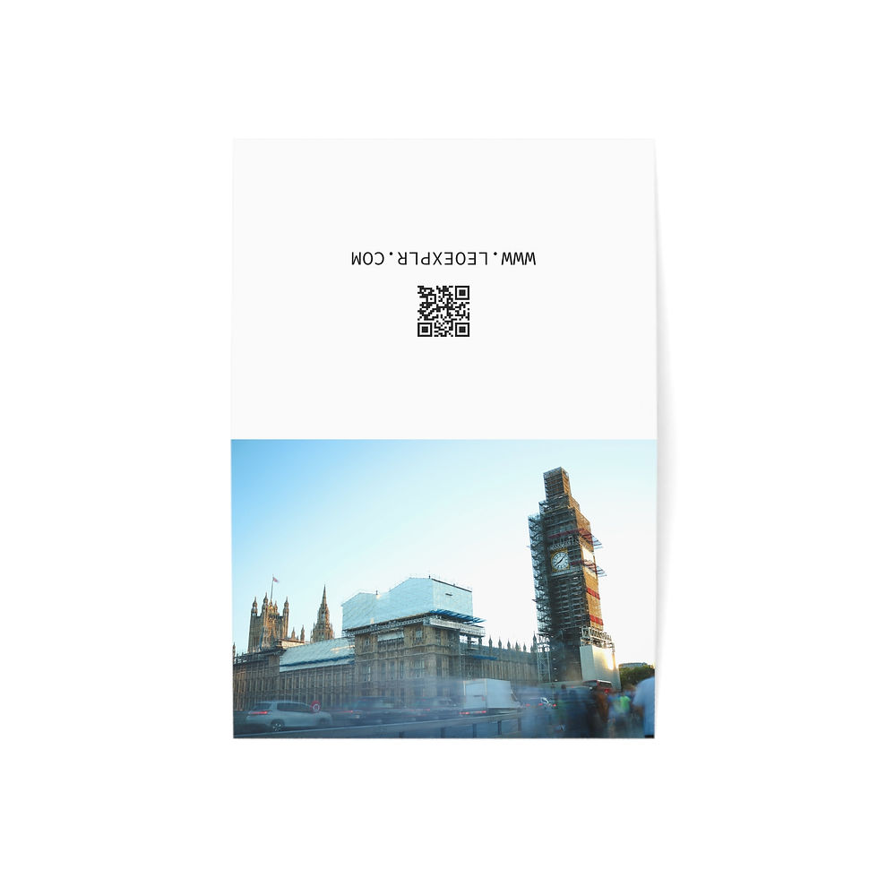 Thumbnail: Big Ben Under Renovation, London | Greeting Cards - Pack of 1, 10, 30 or 50