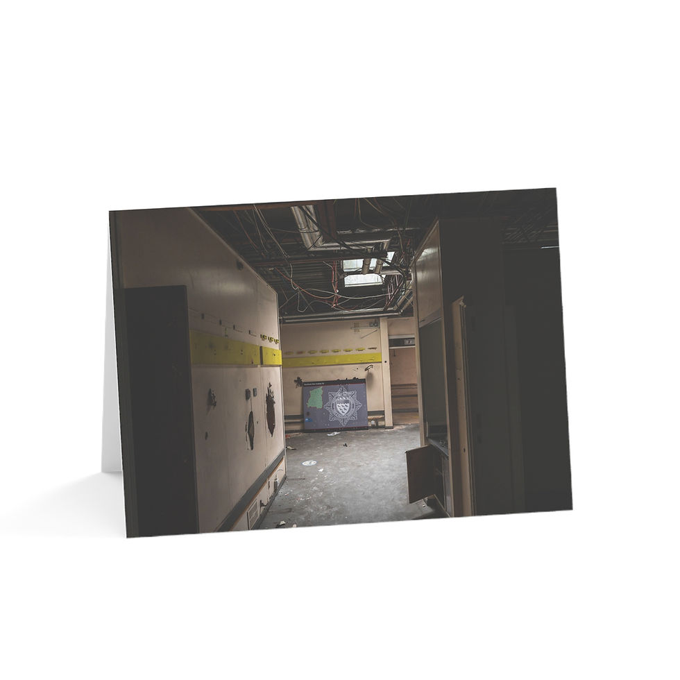 Thumbnail: Old Horsham Fire Station, Urbex Art | Greeting Cards - Pack of 1, 10, 30 or 50