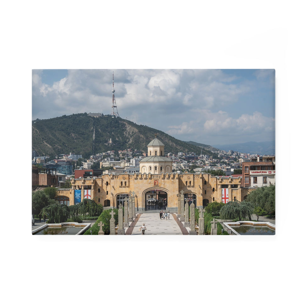 Thumbnail: Magnet | Tbilisi Cityscape & Mtatsminda TV Tower - Georgia Travel Souvenir