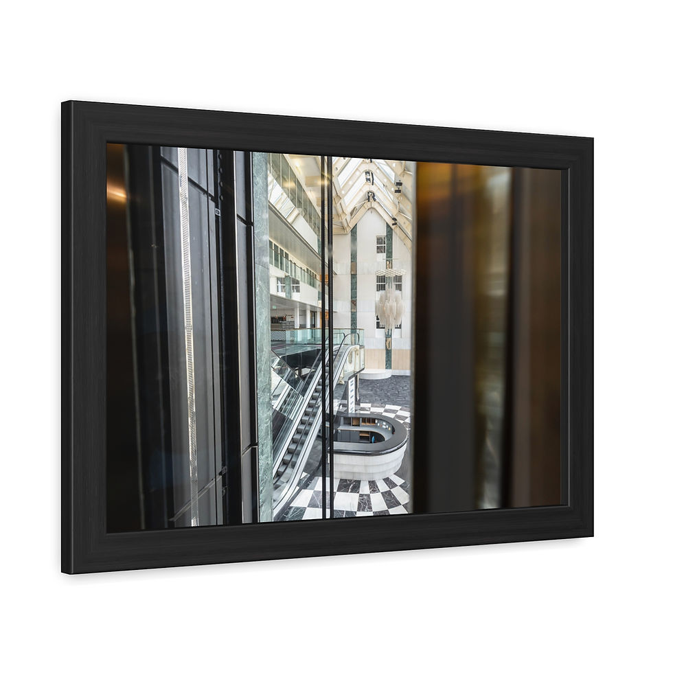 Thumbnail: Framed Print | Abandoned Atrium in Sussex - Urbex Wall Art