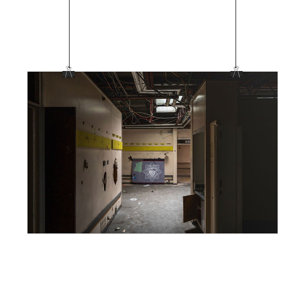 Thumbnail: Poster Print | Old Horsham Fire Station - Abandoned Urbex Wall Art