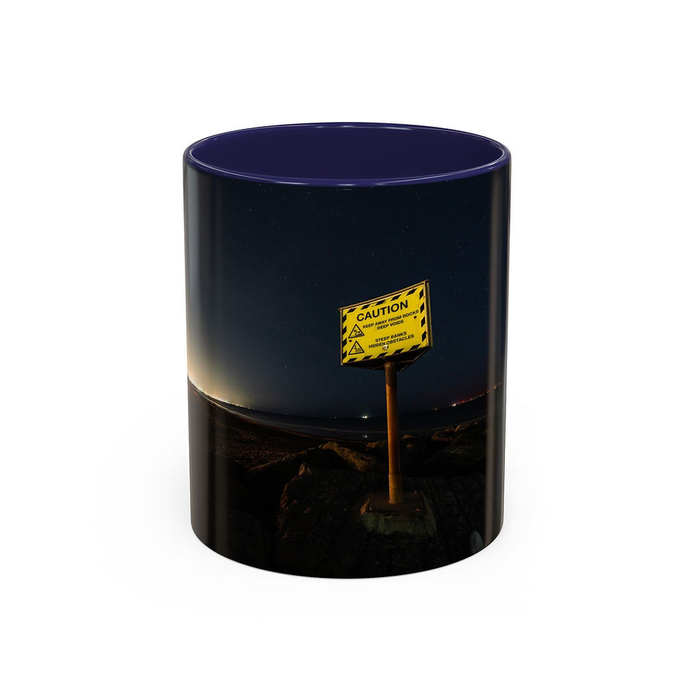 Thumbnail: Coffee Mug - Shoreham Beach at Night, Sussex Coast Design