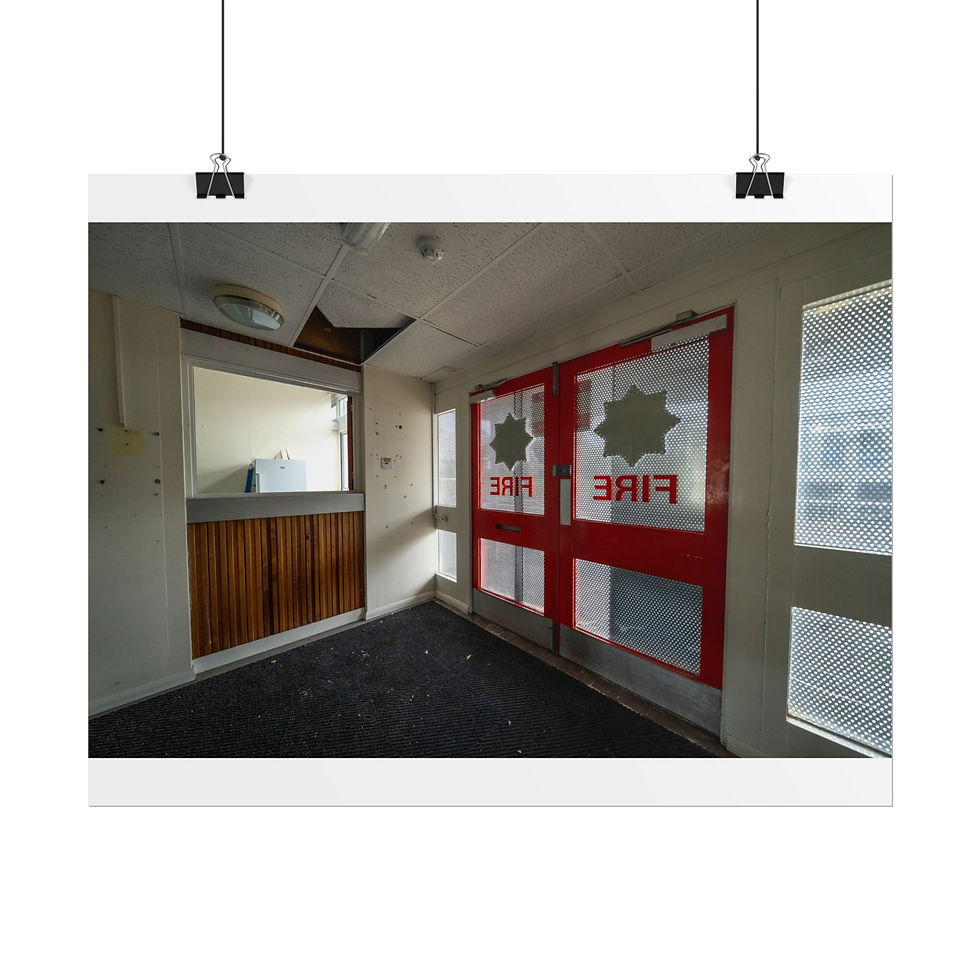 Thumbnail: Poster Print | Old Horsham Fire Station - Abandoned Urbex Wall Art