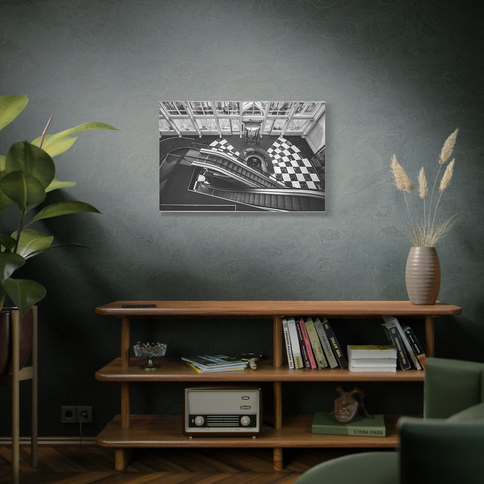 Thumbnail: Canvas Print | Silent Escalators - Urbex Wall Art