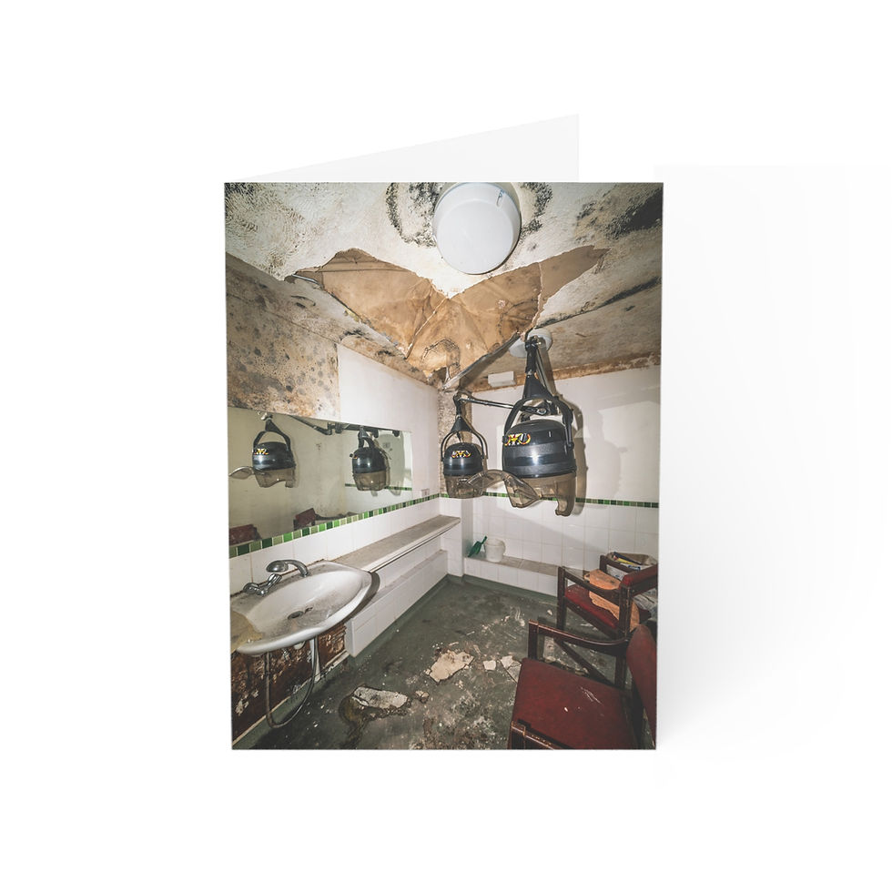 Thumbnail: Vintage Abandoned Salon in West Sussex | Greeting Cards: Pack of 1, 10, 30 or 50