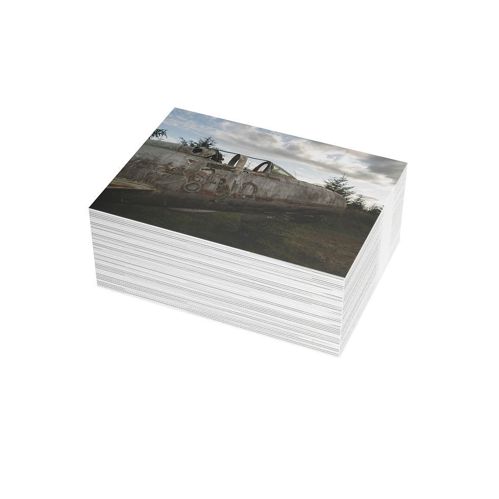 Thumbnail: Derelict Aeroplane - Abandoned RAF | Greeting Cards - Pack of 1, 10, 30 or 50
