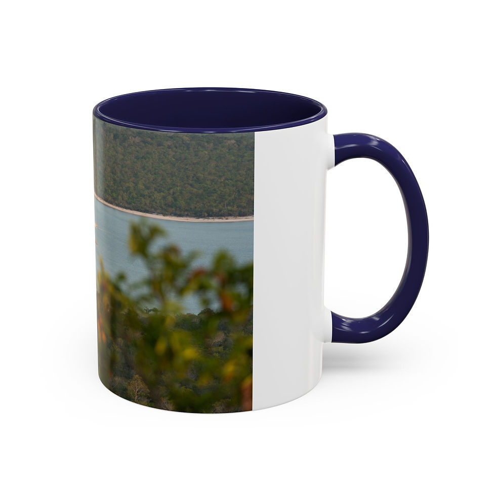 Thumbnail: Coffee Mug - Winding Tapajós River Scene, Amazon Rainforest Tropical Ceramic Mug