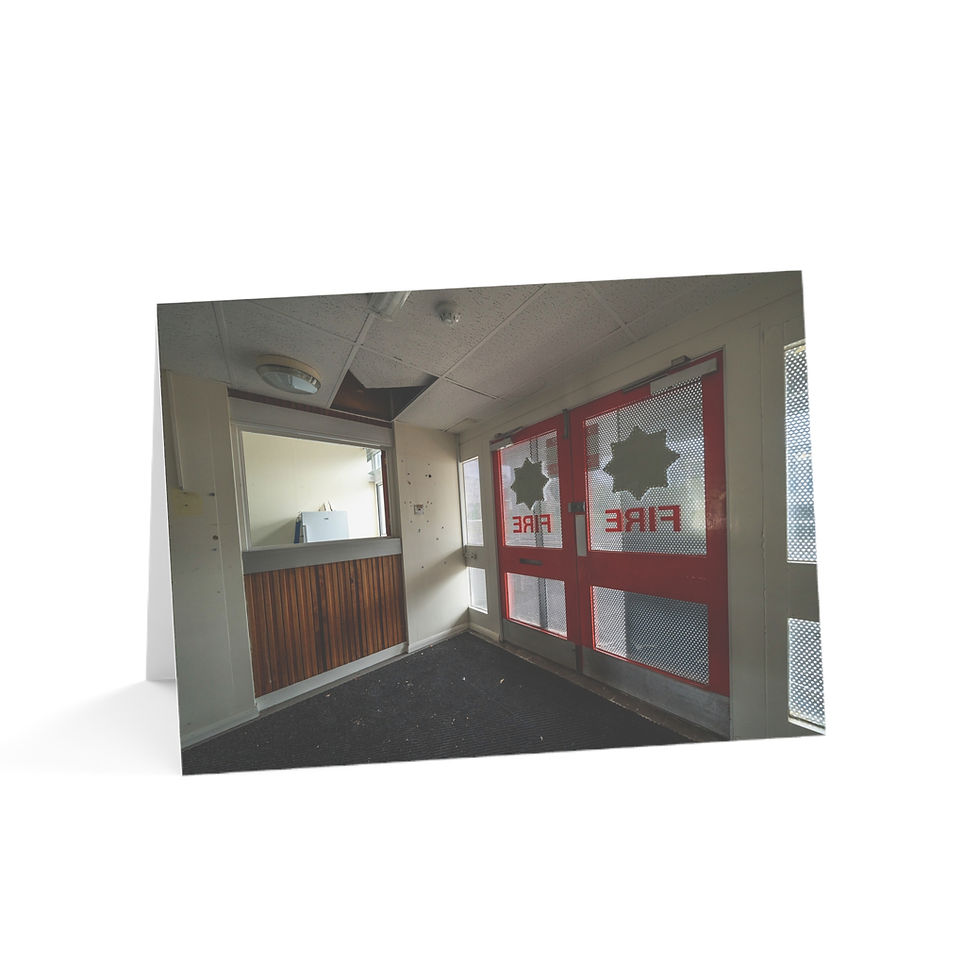 Thumbnail: Old Horsham Fire Station, Urbex Art | Greeting Cards - Pack of 1, 10, 30 or 50