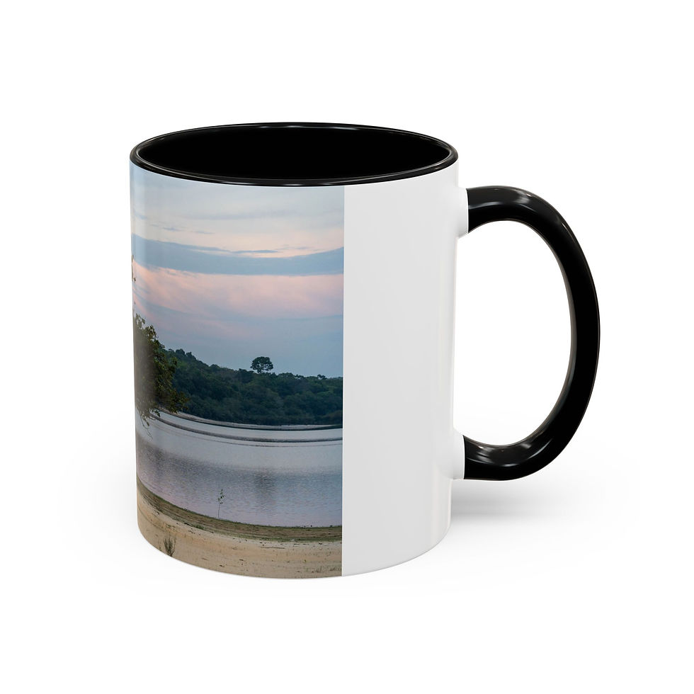 Thumbnail: Coffee Mug - Tapajós River Sunrise Tree | Beach Ceramic Mug