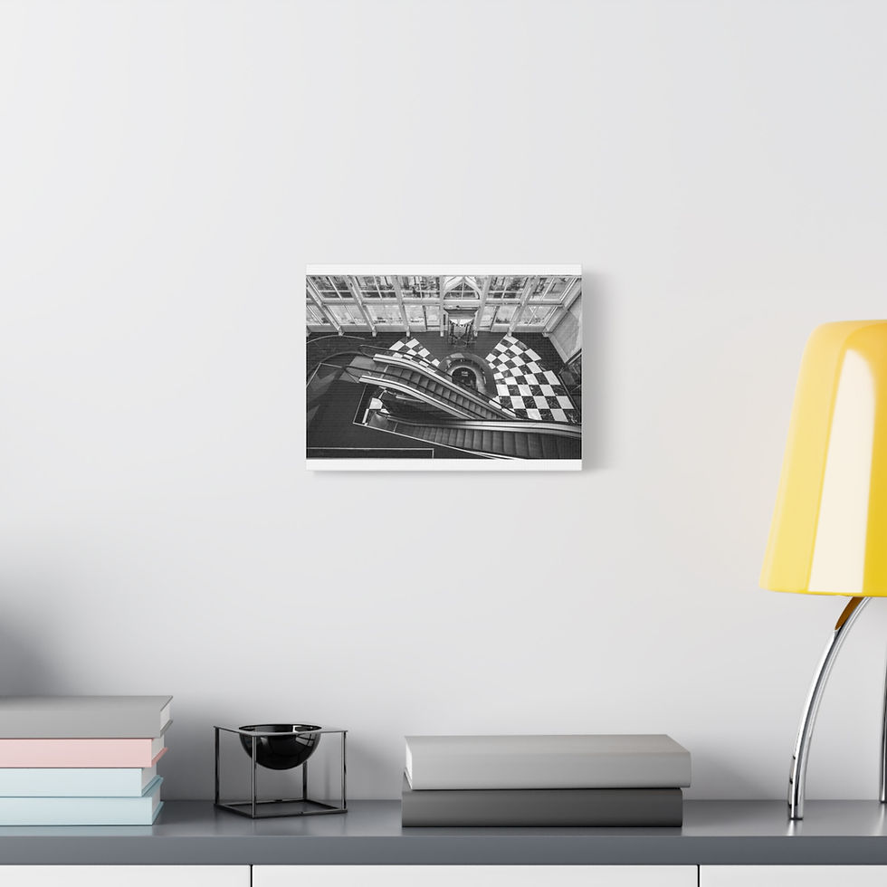 Thumbnail: Canvas Print | Silent Escalators - Urbex Wall Art