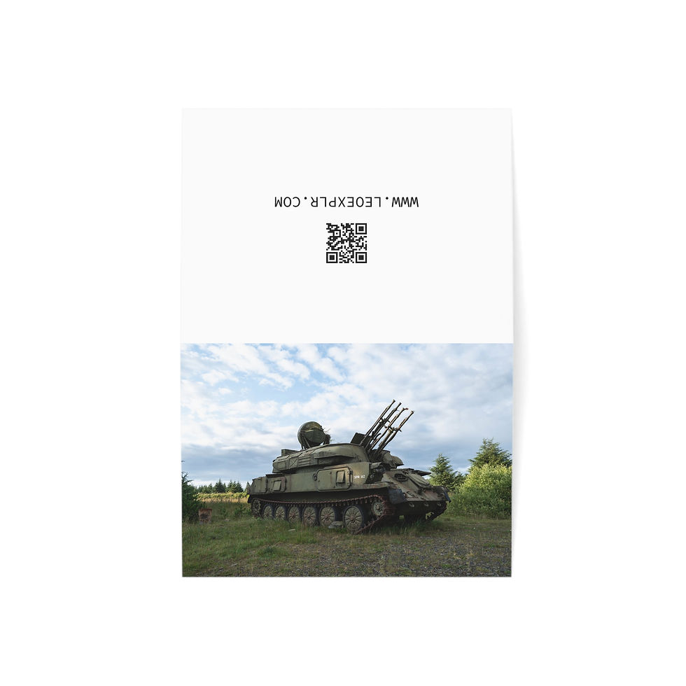 Thumbnail: Derelict Tank - Abandoned RAF | Greeting Cards - Pack of 1, 10, 30 or 50