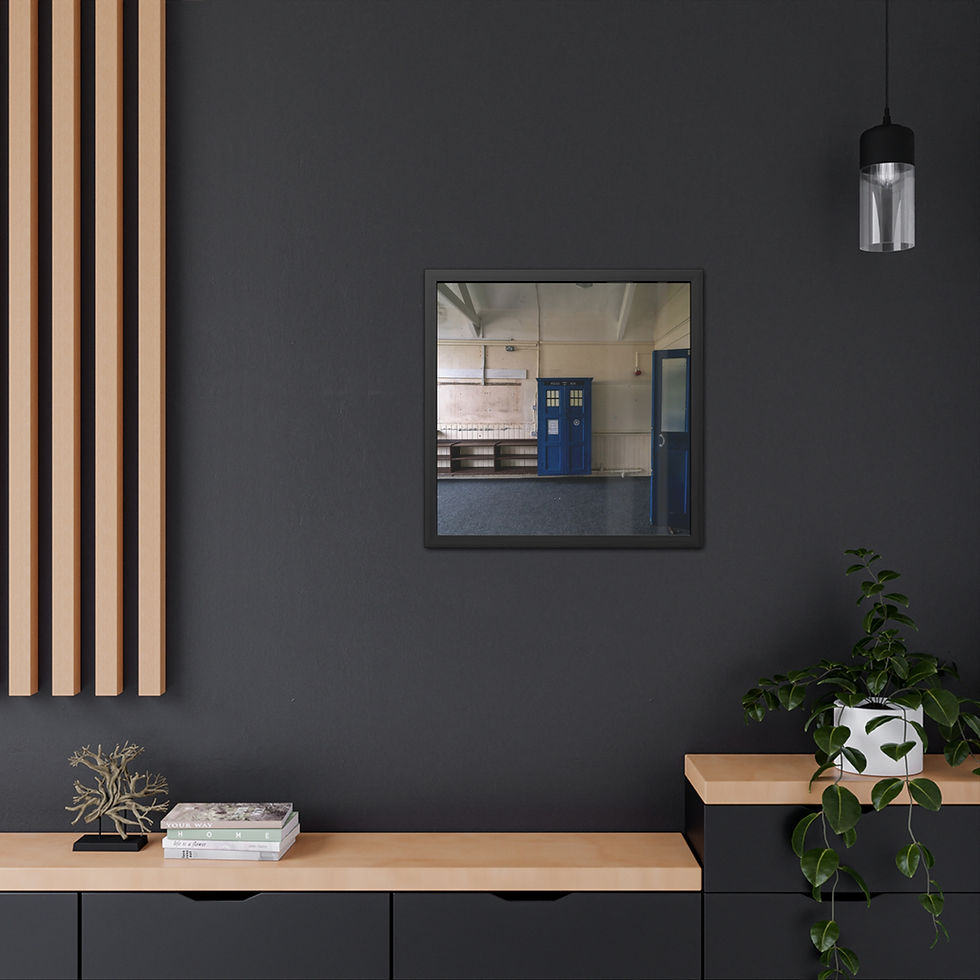Thumbnail: Framed Poster | TARDIS Style Cupboard | Abandoned Classroom | Unique Wall Art