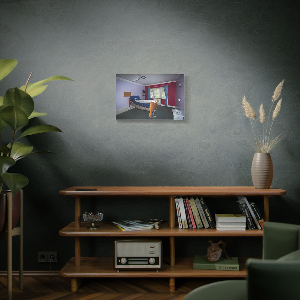 Thumbnail: Canvas Print | Abandoned Nursing Home Bedroom | Forgotten Interior Wall Art