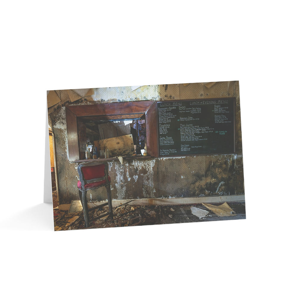 Thumbnail: Abandoned Thurlow Arms Pub Bar | Greeting Cards - Pack of 1, 10, 30 or 50