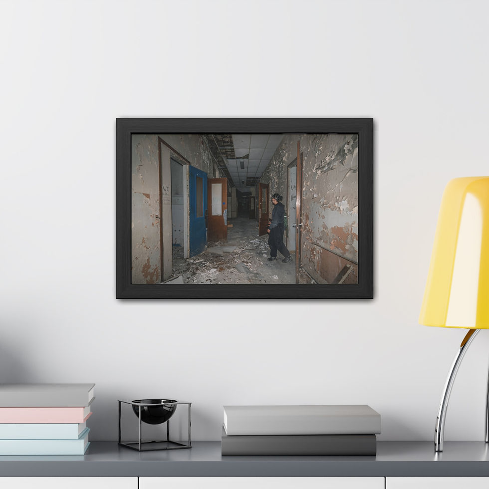 Thumbnail: Framed Print | Decay at Maison Blanche Hospital | Abandoned Urbex in France