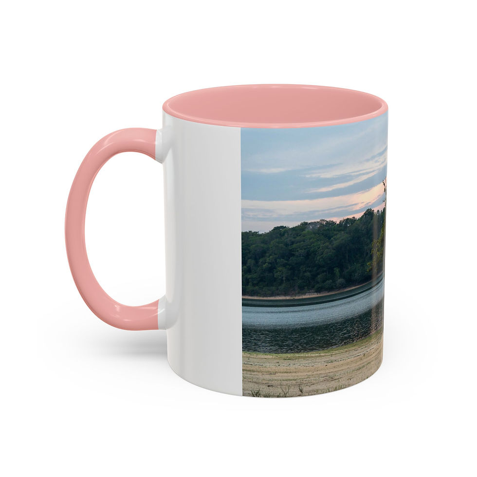 Thumbnail: Coffee Mug - Tapajós River Sunrise Tree | Beach Ceramic Mug