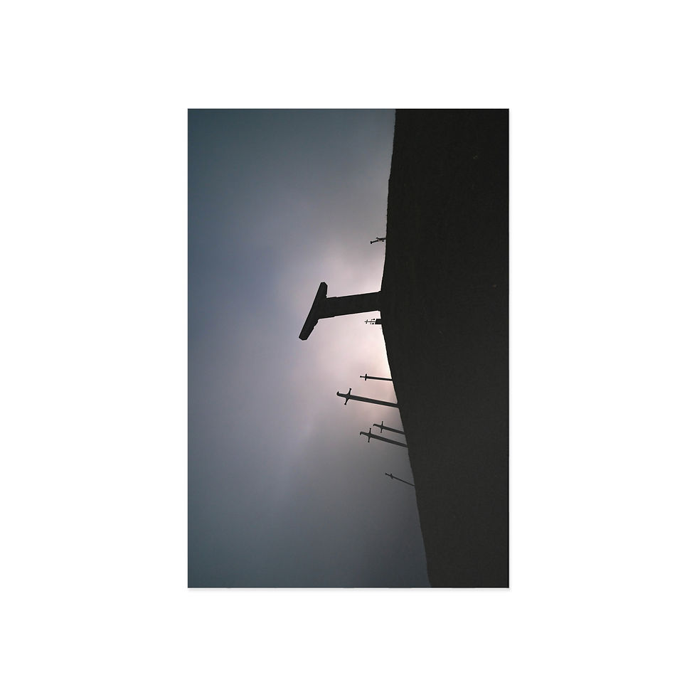 Thumbnail: Fine Art Postcards | Didgori Battle Memorial in Georgia, Dark Moody Scene