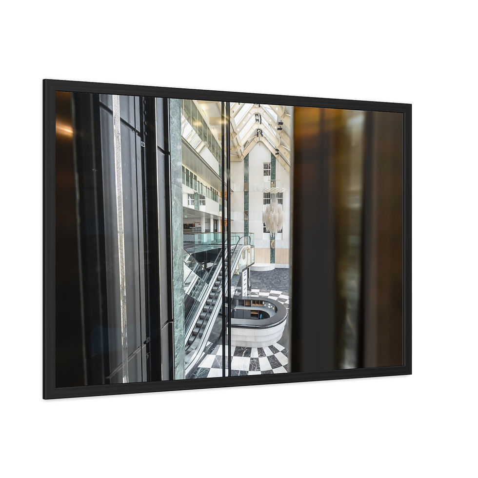Thumbnail: Framed Print | Abandoned Atrium in Sussex - Urbex Wall Art