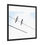 Thumbnail: Framed Poster - Grey-Breasted Martins on Power Lines | Minimalist Wall Art