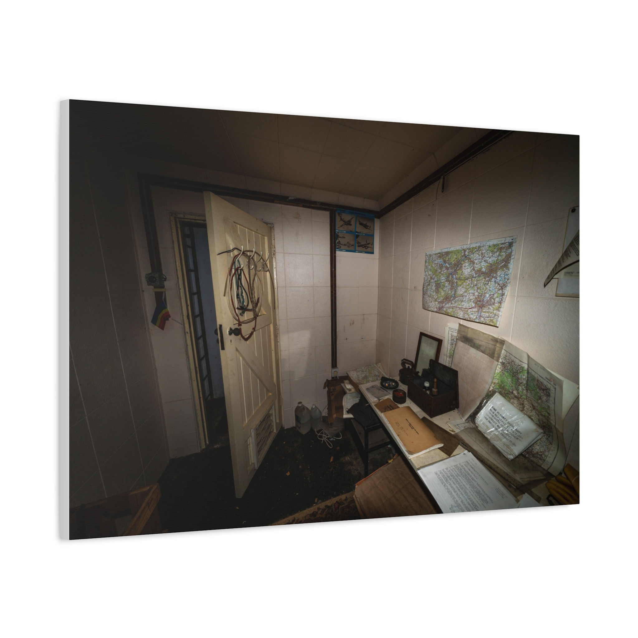 Canvas Print | ROC Post Interior - Cold War Bunker Wall Art