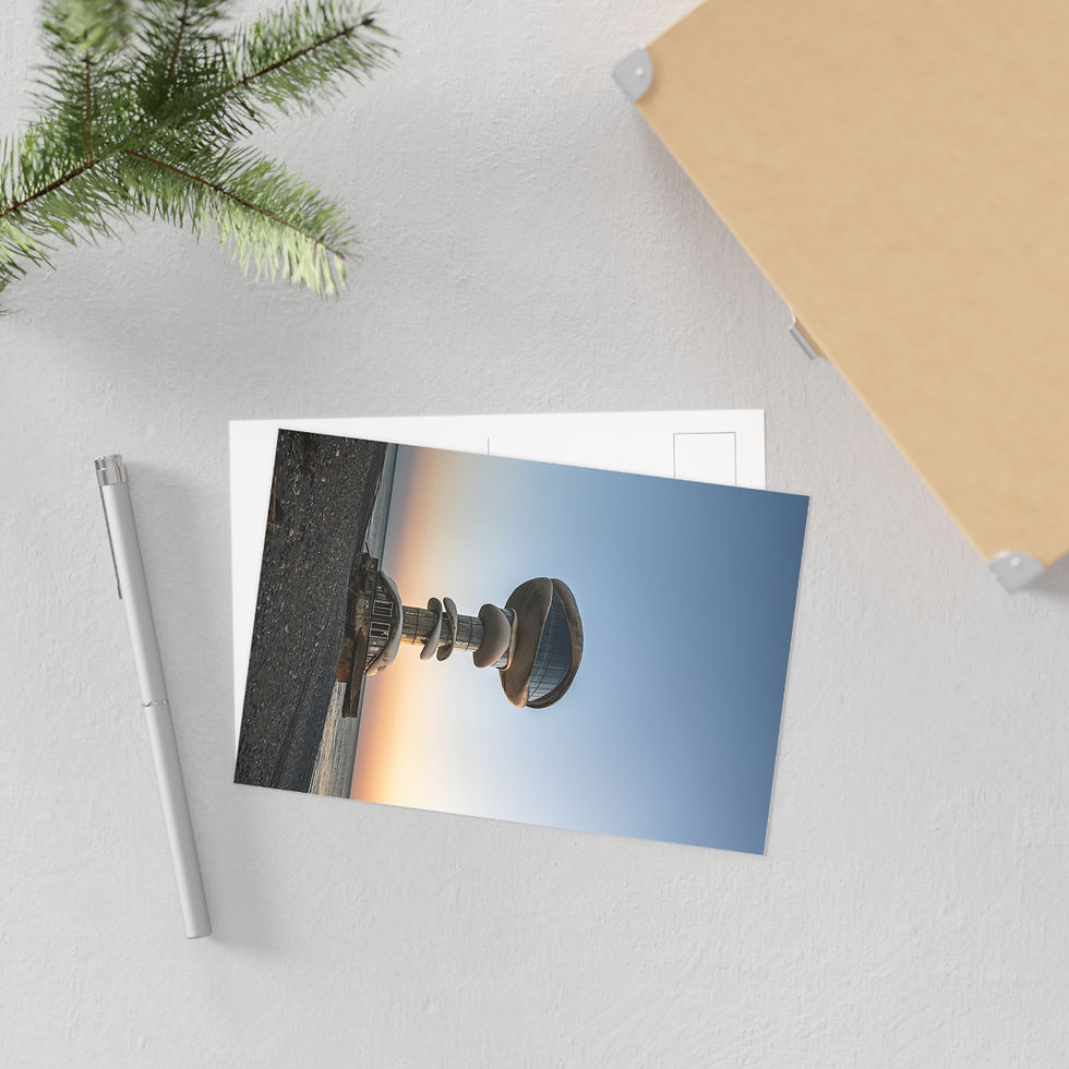 Thumbnail: Fine Art Postcards - Abandoned Tower on the Black Sea, Anaklia Georgia