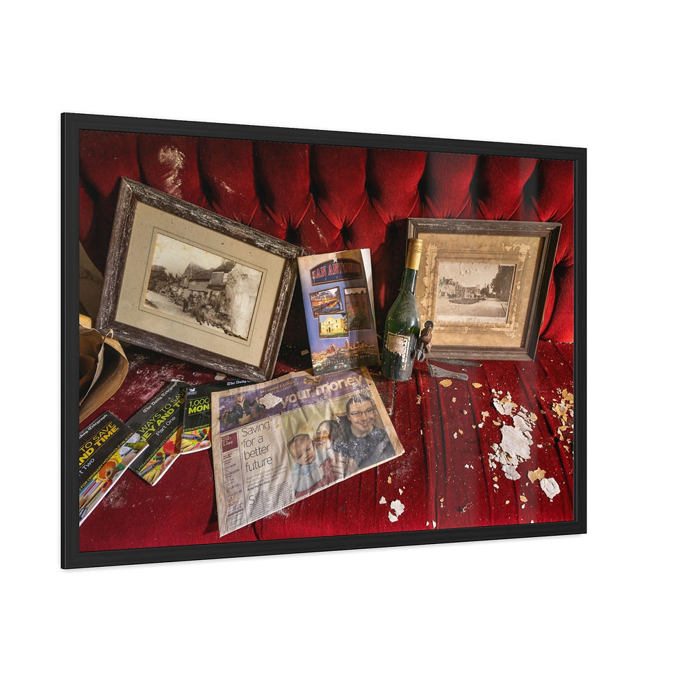 Thumbnail: Framed Print | Abandoned Thurlow Arms, Sussex Pub Detail - Urban Decay Wall Art