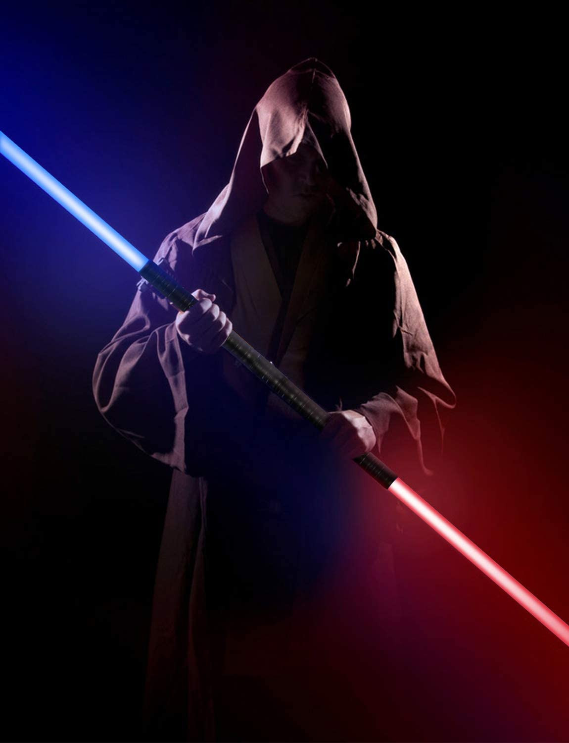JVMU Lightsaber Type-Chargeable Light Saber Double-Edged Sword Alloy Handle
