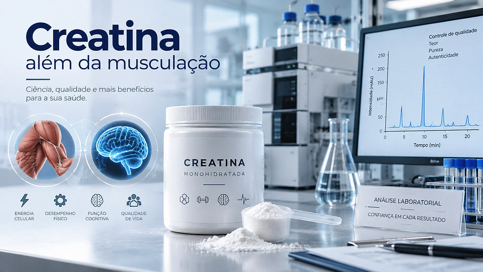 Creatina: Muito Além da Estética e do Desempenho Físico