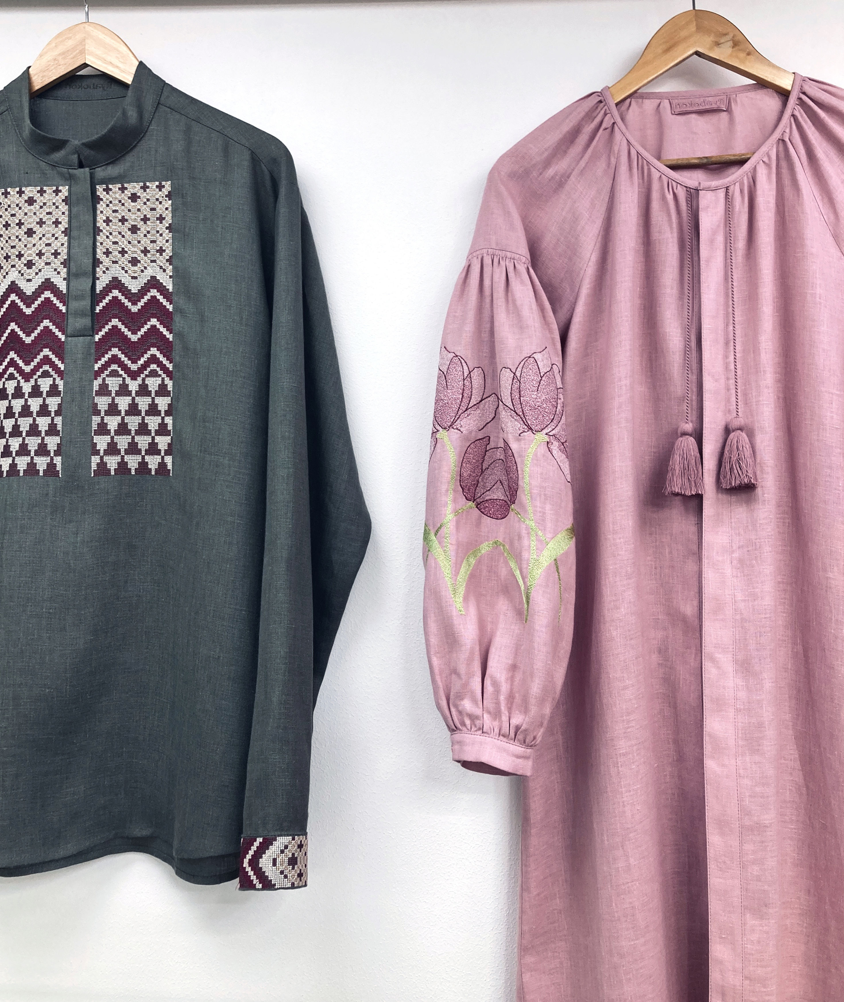 Парний лук довга сукня Лілія курно-рожева і Стихії хакі