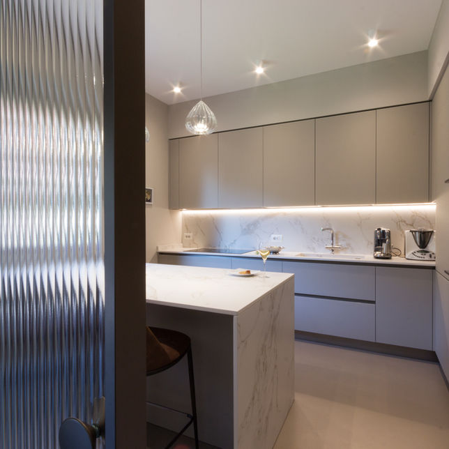 cucina moderna in vetro