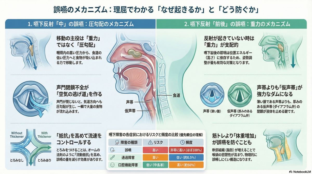 言語聴覚士:ChapterⅢ 診断 1.誤嚥のメカニズム