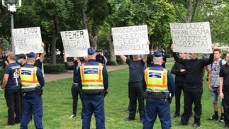 Hazafiak is megjelentek a négerimádók tüntetésén – Mozgalmunk feljelenti az antifa szervezőket