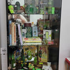 Items in pickle museum.