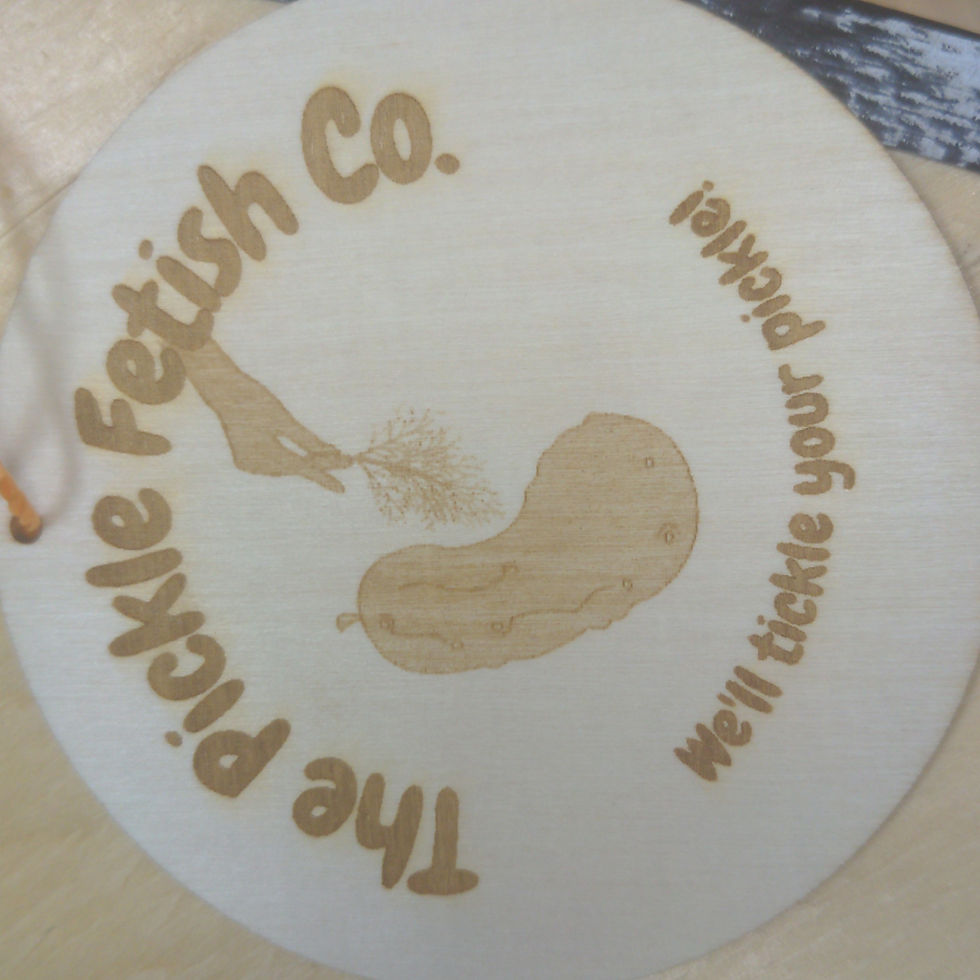 Wooden Plaque - Small - Pickle Fetish Co