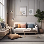 a comfortable office, with sofa and pillows and blanket.jpg