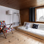 Sofa bed and armchair in Bauhaus style