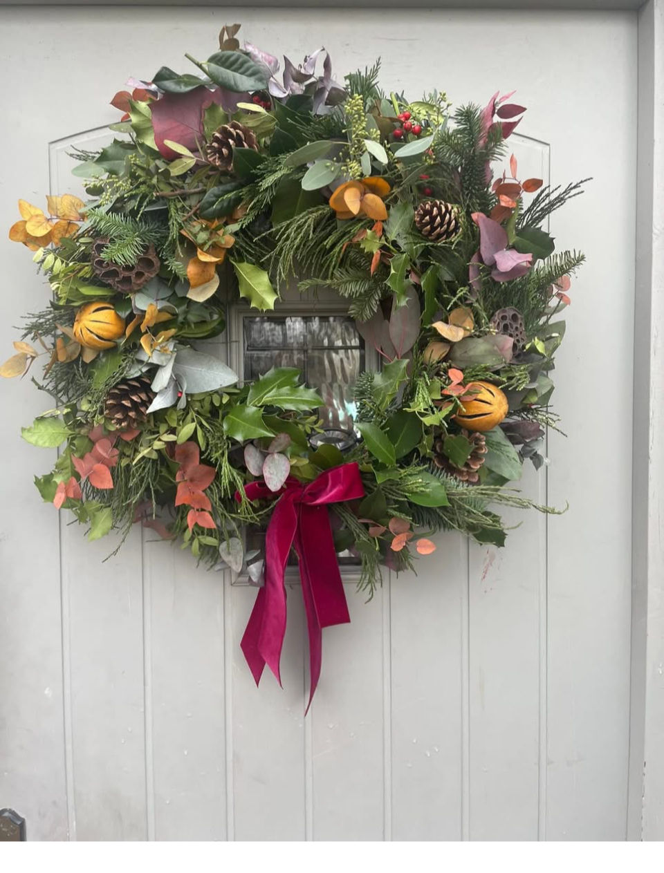 premium christmas door wreath