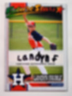 personal custom autographed card