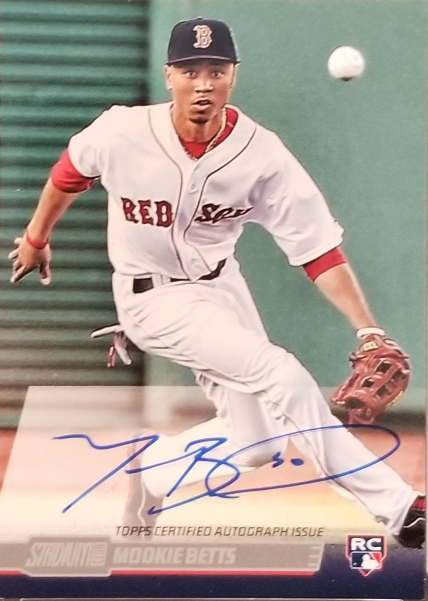 2014 Stadium Club Mookie Betts RC Auto