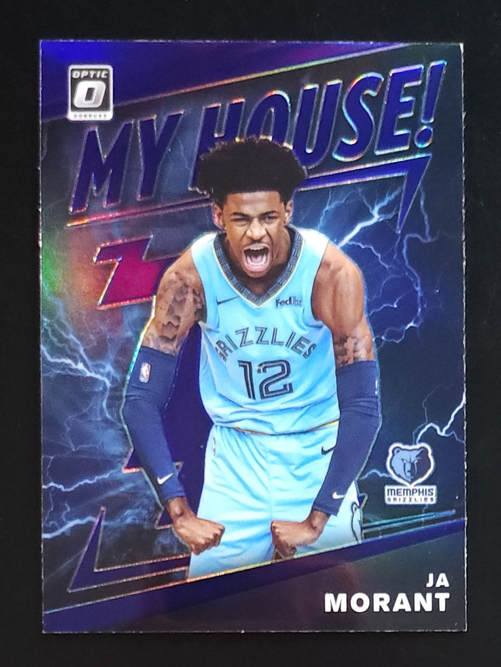 Ja Morant 2019-20 Optic My House Rookie Purple Prizm #7 Grizzlies