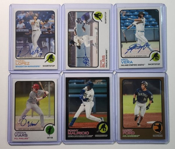 heritage minor league autos and parallels