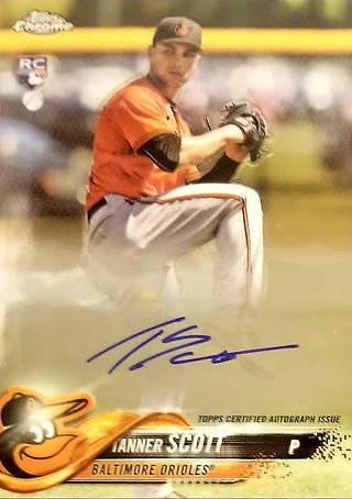 Tanner Scott Topps Chrome RC Auto