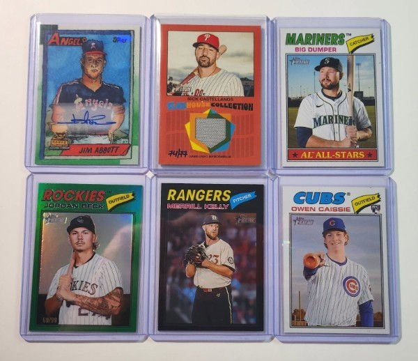 jim abbott auto, owen caissie variation, big dumper