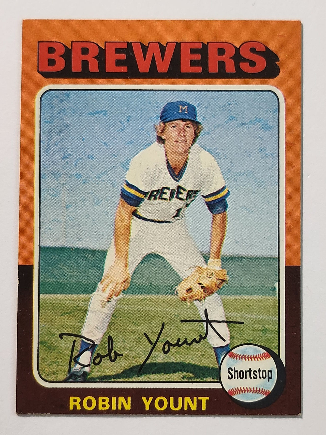 Robin Yount 1975 Topps Rookie #223 Brewers