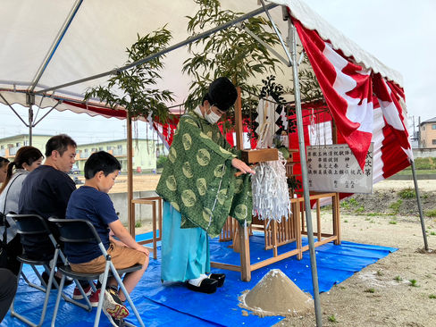 大津町　地鎮祭　ペンギンホーム