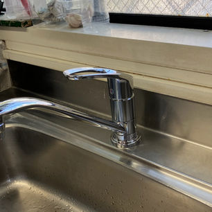 熊本　リフォーム　キッチン水栓交換工事