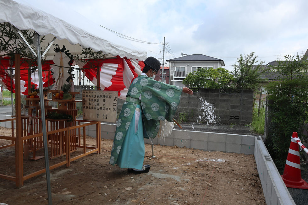 横手モデルハウス 地鎮祭 ペンギンホーム