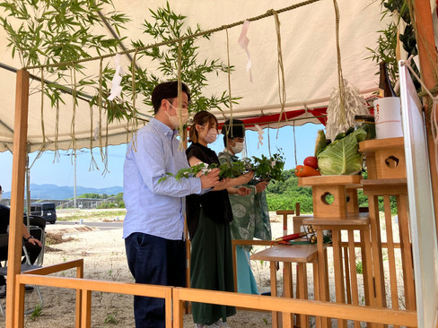 梶尾町　注文住宅　地鎮祭　ペンギンホーム