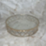 Gold 'X' Cake Stand