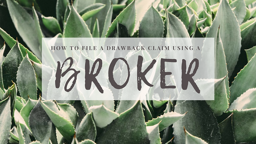 File A Drawback Claim
